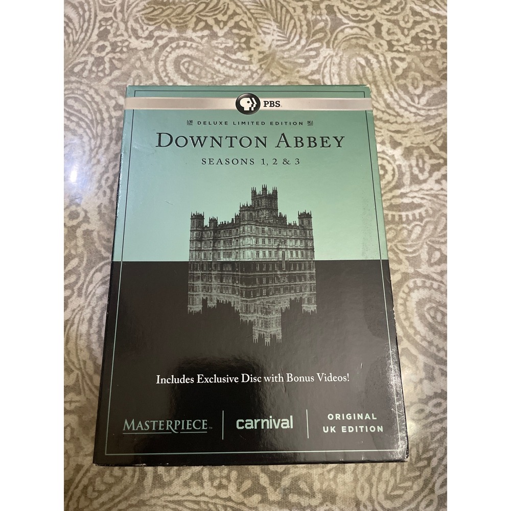 Downton Abbey Seasons 1 2 3 Deluxe Limited Edition DVD Box Set UK Edition PBS